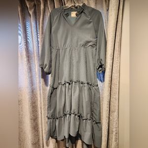 Girls size 8 Mia Joy long dress. Blue. Excellent condition.